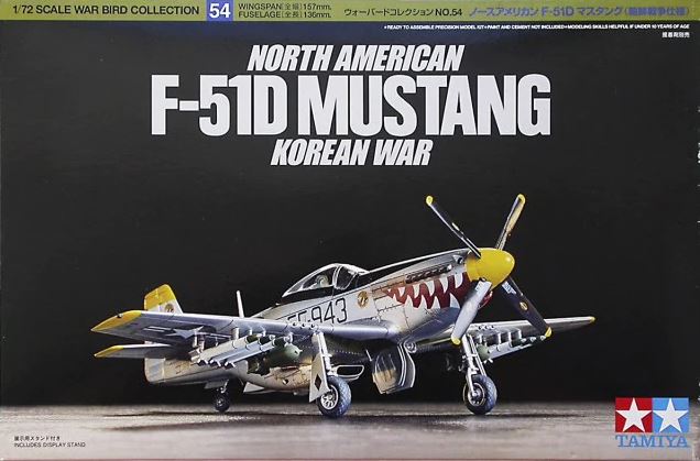 60754  авиация  North American F-51D Mustang Korean War  (1:72)