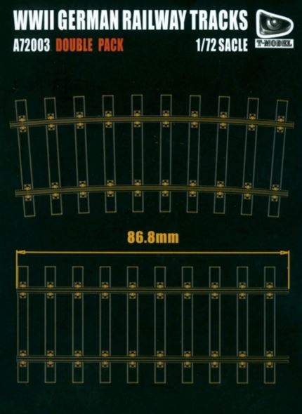 A72003D  наборы для диорам  WWII German Railway Tracks Double Pack  (1:72)