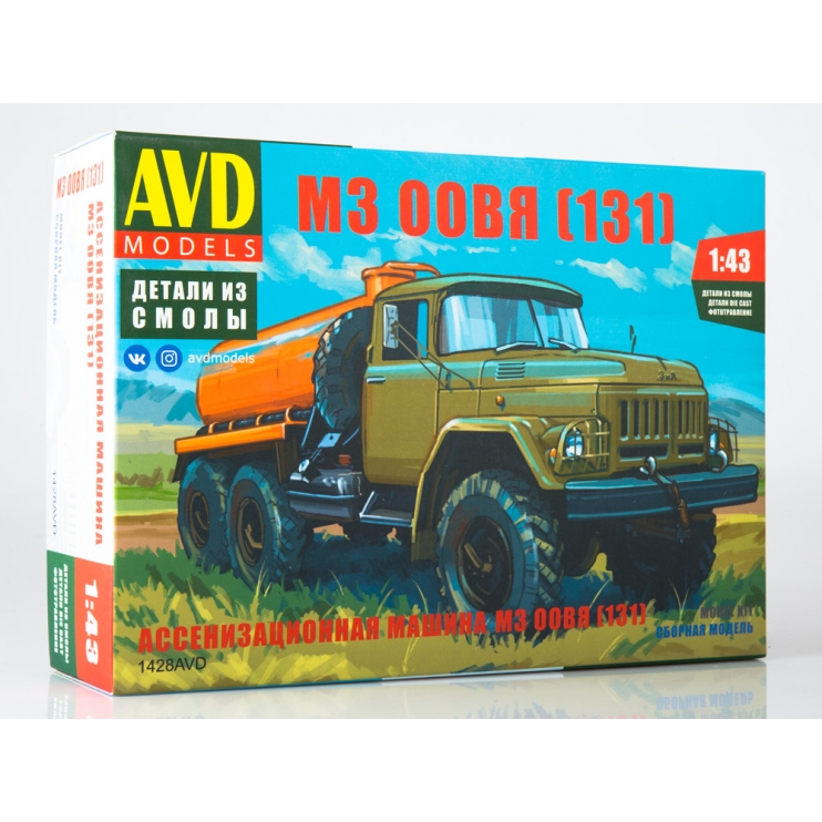 1428AVD  автомобили и мотоциклы  Ассенизационная машина М3 00ВЯ (131)  (1:43)