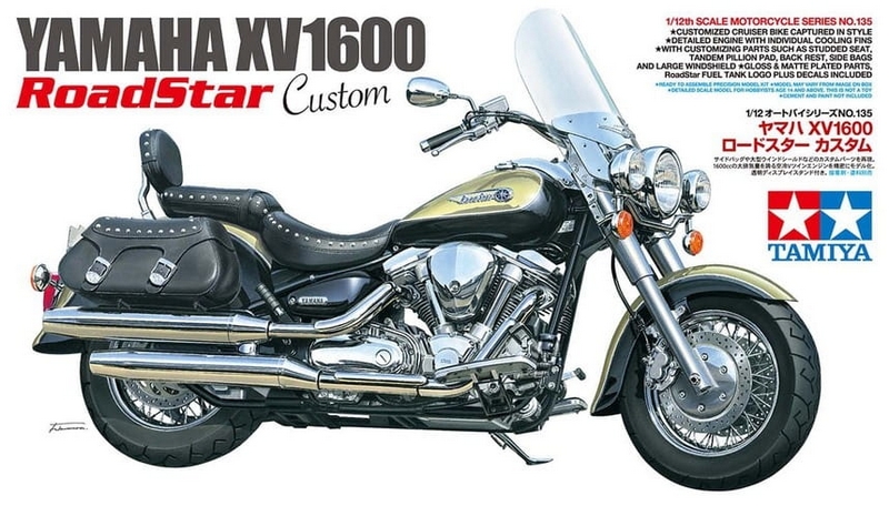 14135  автомобили и мотоциклы  Yamaha XV1600 Road Star Custom  (1:12)