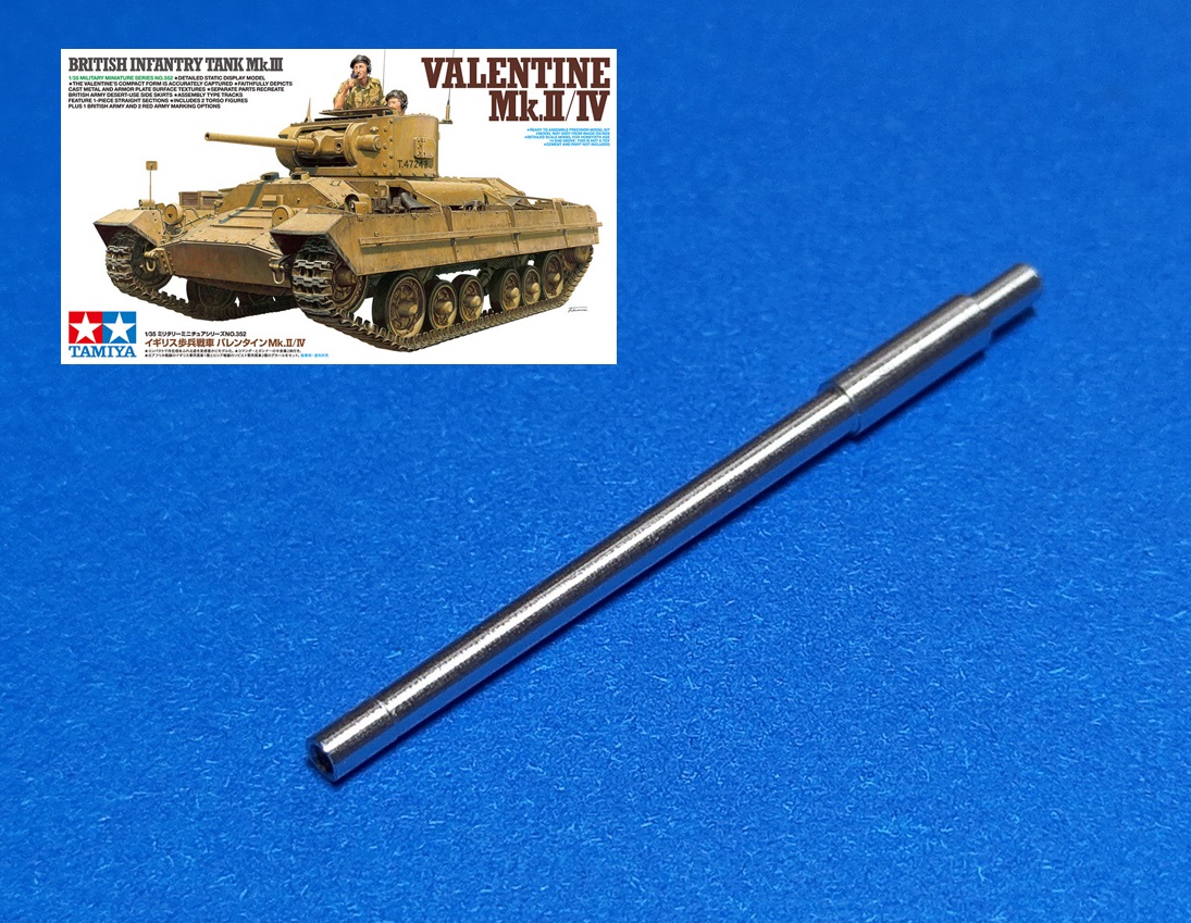 MG-3636  металлические стволы  40mm QF 2 pounder поздняя. Valentine, Matilda  (1:35)