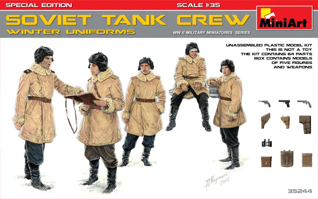 35244  фигуры  SOVIET TANK CREW WINTER UNIFORMS SPECIAL EDITION  (1:35)