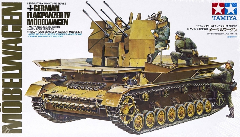 35101  техника и вооружение  ЗСУ  German Flakpanzer IV Mobelwagen  (1:35)