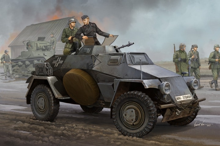 83812  техника и вооружение  German Sd.Kfz. 221 leichter Panzerspahwagen (3rd series)  (1:35)