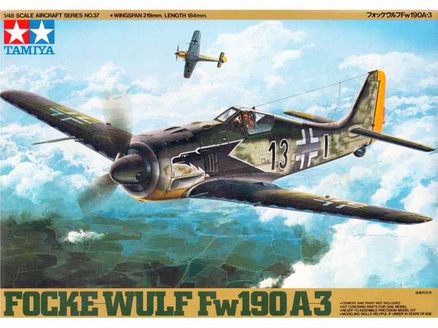 61037  авиация  Focke-Wulf Fw190A-3 (1:48)