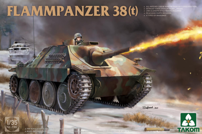 2180  техника и вооружение  Flammpanzer 38(t)  (1:35)