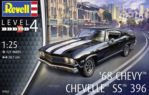 07662  автомобили и мотоциклы  Chevrolet Chevy Chavelle SS 396  (1:25)