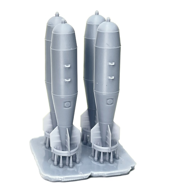 MM72343  дополнения из смолы  Бомбы  ОФЗАБ-500 (4шт)  (1:72)