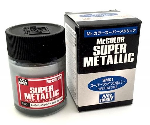 SM01  краска 18мл  SUPER FINE SILVER