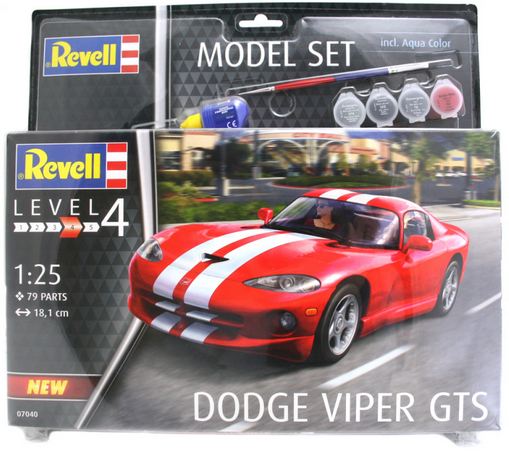 67040  автомобили и мотоциклы  Dodge Viper GTS Model Set  (1:25)