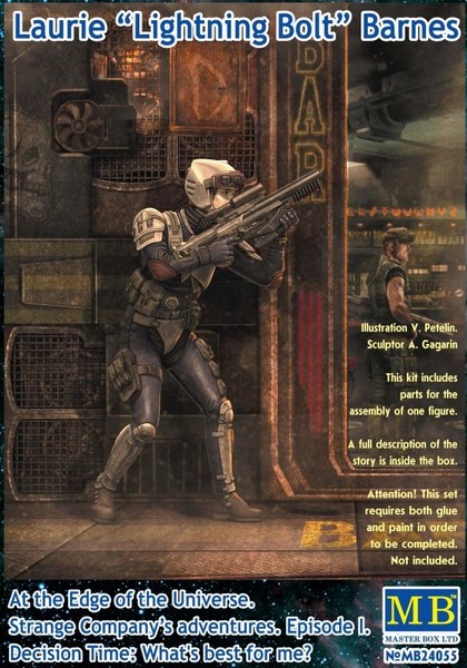 MB24055  фигуры  Laurie "Lightning Bolt" Barnes  (1:24)