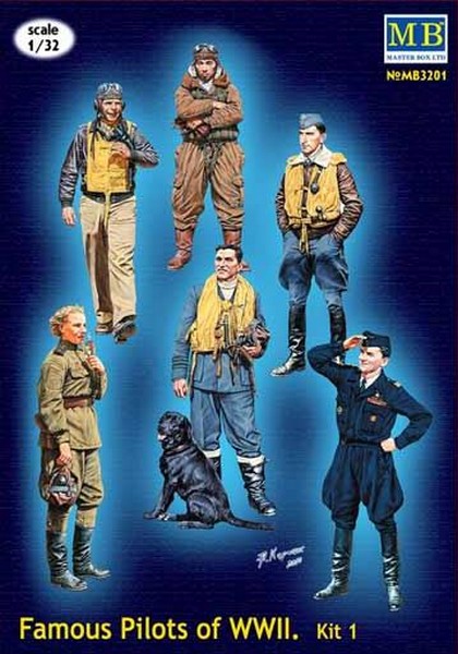 MB3201  фигуры  Известные пилоты 2МВ  (1:32)