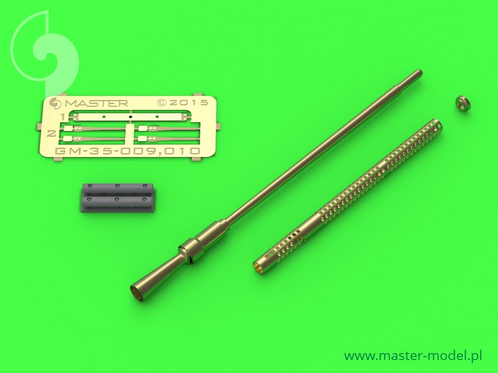 GM-35-010  дополнения из металла  Ствол с круглыми отверстиями для охлаждения для КПВ 14,5мм. для ЗП