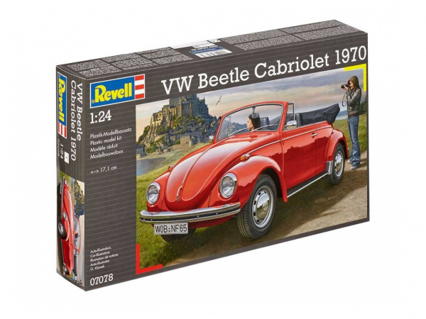 07078  автомобили и мотоциклы  VW Beetle Cabriolet 1970   (1:24)