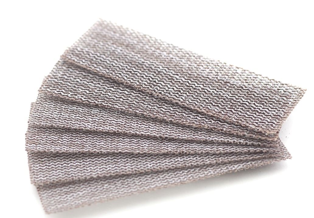 4636  ручной инструмент  Набор шлифовальной сетки на липучке, P150, P180, P240, 30x90 мм, 6 шт.