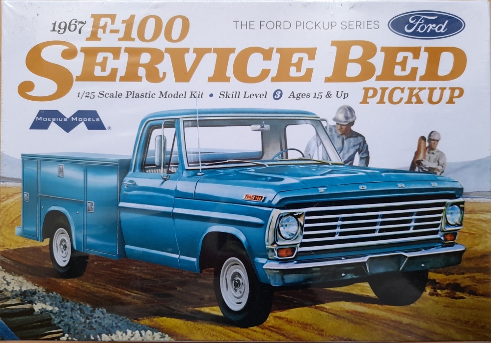 1239  автомобили и мотоциклы  1967 Ford F-100 Service Bed  (1:25)