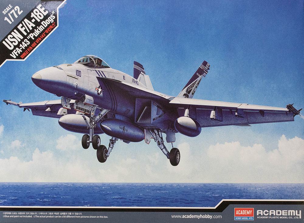 12547  авиация  USN F/A-18E VFA-143 "Pukin Dogs"  (1:72)