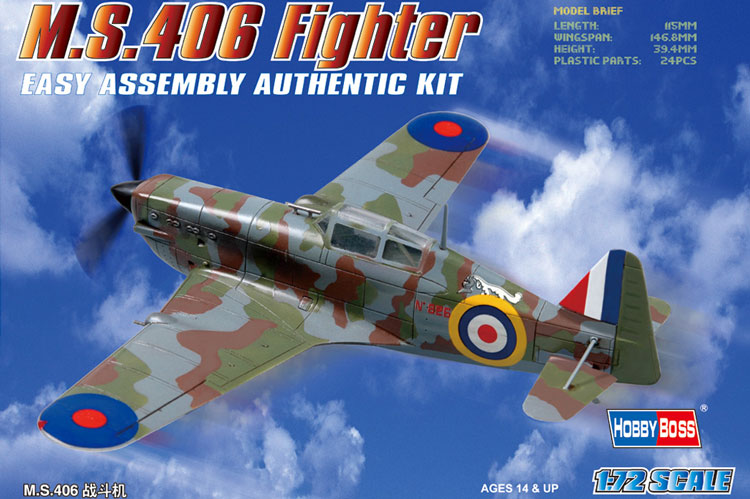 80235  авиация  MS 406 Fighter  (1:72)