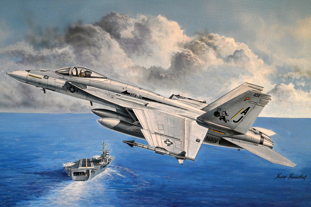 85812  авиация  F/A-18E Super Hornet  (1:48)