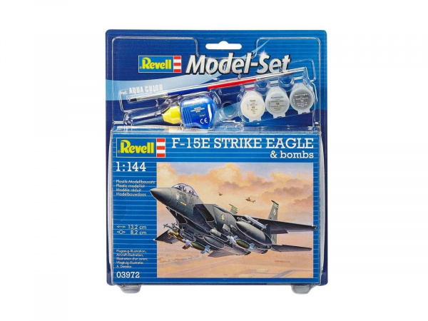 63972  авиация  F-15E Strike Eagle MODEL SET  (1:144)