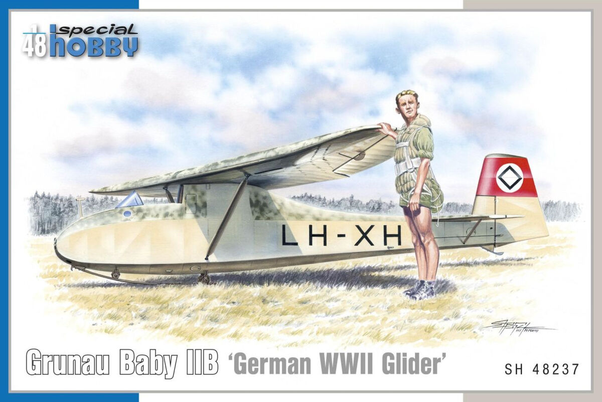 SH48237  авиация  Grunau Baby IIB German WWII Glider  (1:48)