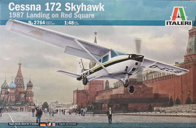 2764  авиация  Cessna 172 на Красной площади 1987г.  (1:48)