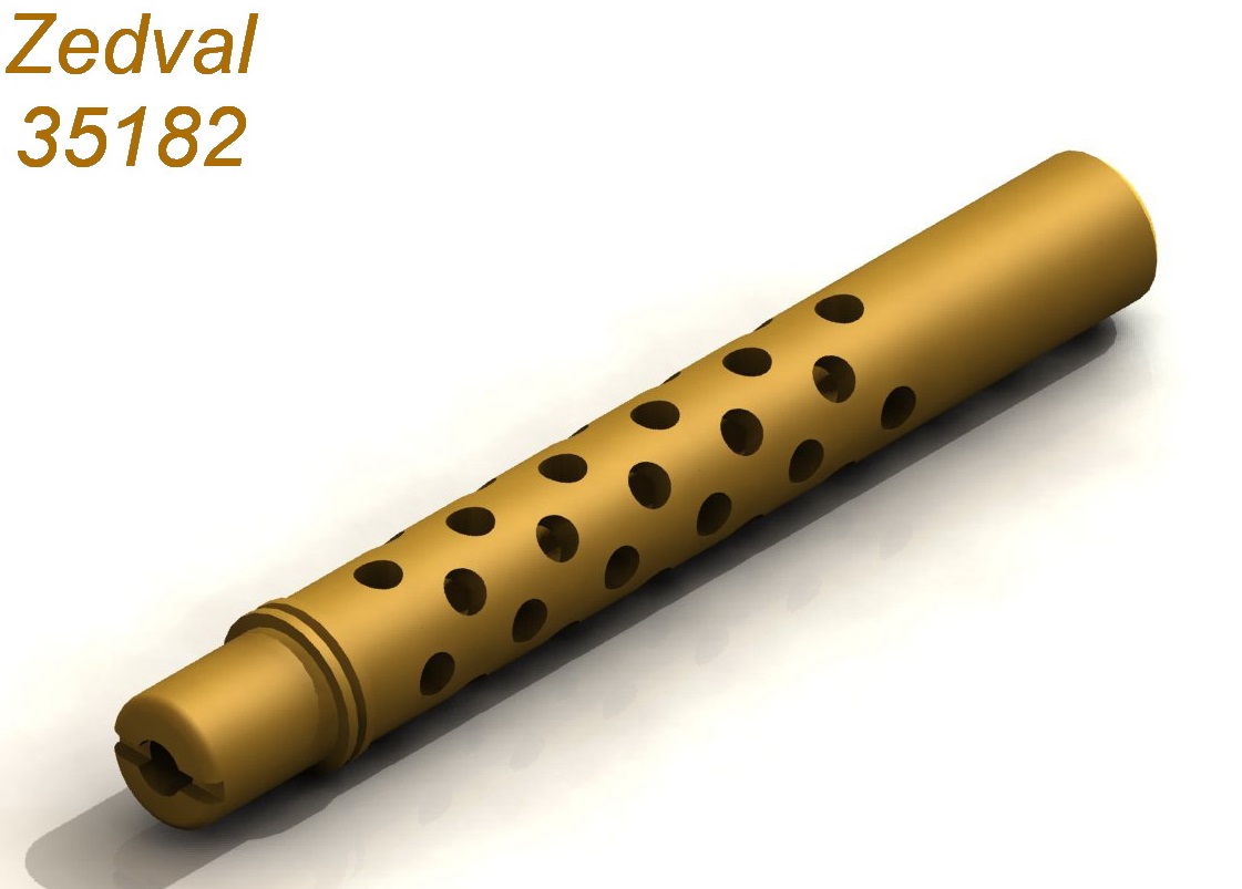 35182  металлические стволы  Ствол пулемета Browning 0.3  M1919A  (1:35)