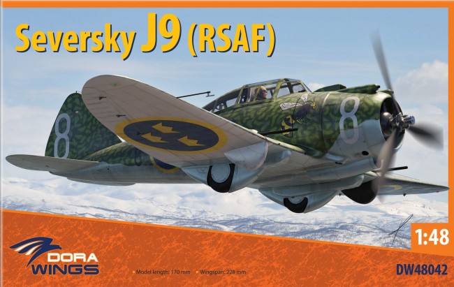 DW48042  авиация  Seversky J9 (P-35A)  (1:48)