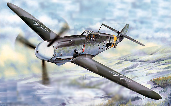 02294  авиация  Messerschmitt Bf 109 G-2  (1:32)