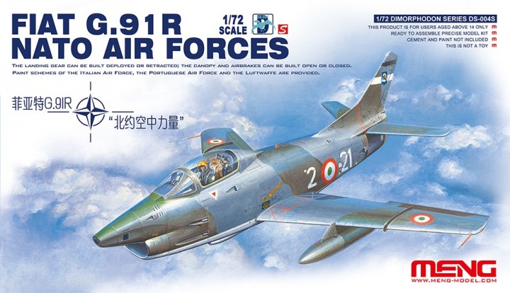 DS-004s  авиация  Fiat G.91 R NATO Air Forces  (1:72)