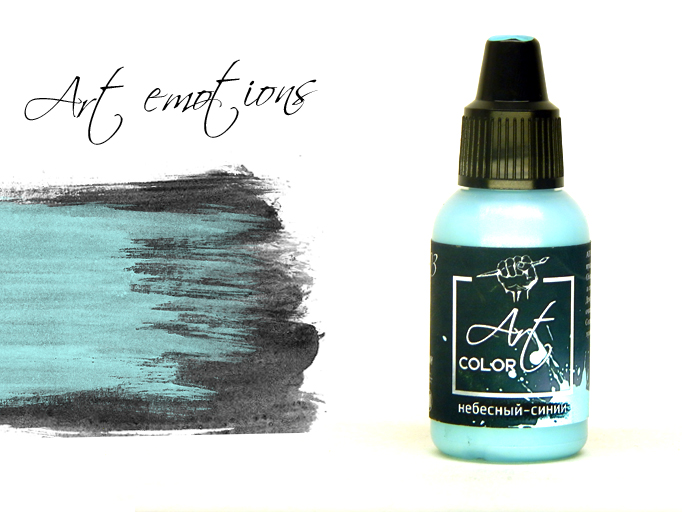 ART303  краска  Art Color Небесный-синий (Sky blue) 18мл.  арт. ART303