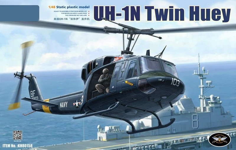 KH80158  авиация  UH-1N Twin Huey  (1:48)
