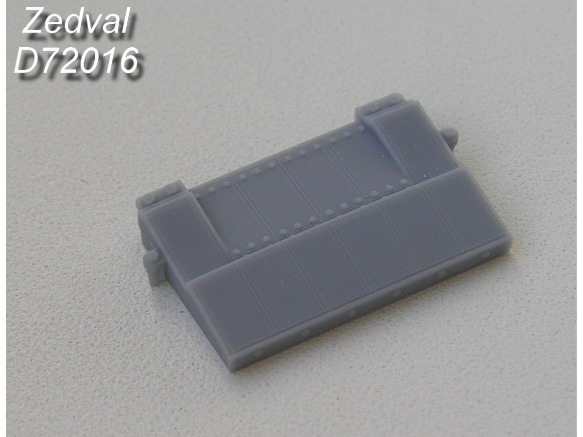 D72016  дополнения из смолы  Блок встроенной ДЗ на ВЛД корпуса "Реликт"  (1:72)