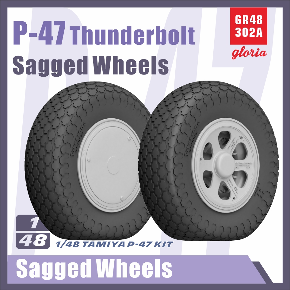 GR48302A  дополнения из смолы  P-47D Sagged Wheels(Type 1)  (1:48)
