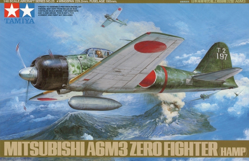 61025  авиация  Mitsubishi А6М3 Type 32 Zero Fighter (Hamp)  (1:48)