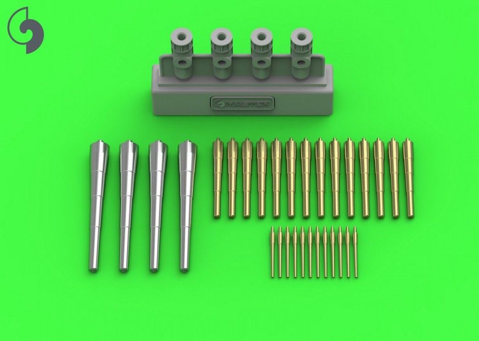 SM-350-110  металлические стволы  SMS Schleswig-Holstein (1908 г.)  (1:350)