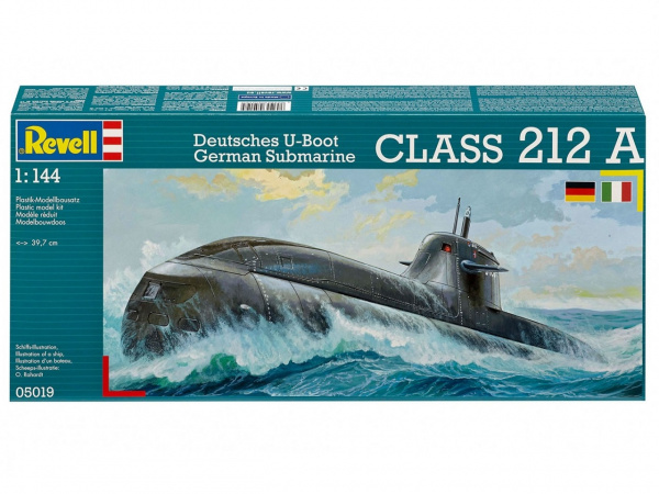 05019  флот  Подводная лодка  Deutsches U-Boot German Submarine Class 212 A  (1:144)