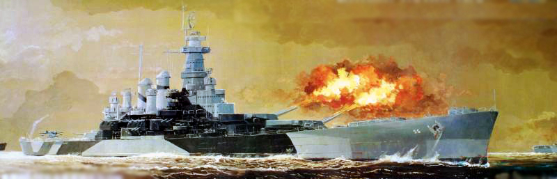 05303  флот  USS North Carolina BB-55 (1944)  (1:350)