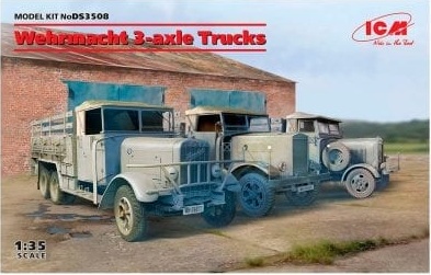 DS3508  техника и вооружение  Wehrmacht 3-axle Trucks  (1:35)
