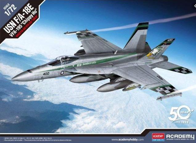 12565  авиация  USN F/A-18E Super Hornet VFA-195 "Chippy Ho"  (1:72)