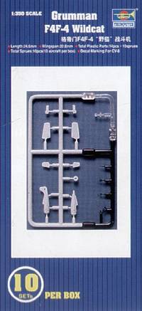 06202  авиация  F4F4 "Уайлдкэт" (10шт) (1:350)