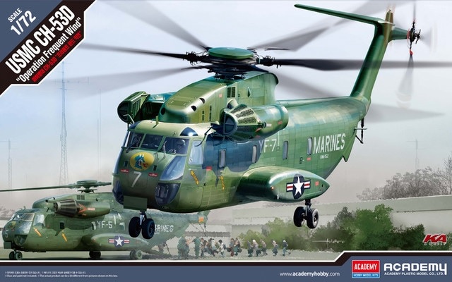 12575  авиация  USMC CH-53D "Operation Frequent Wind"   (1:72)
