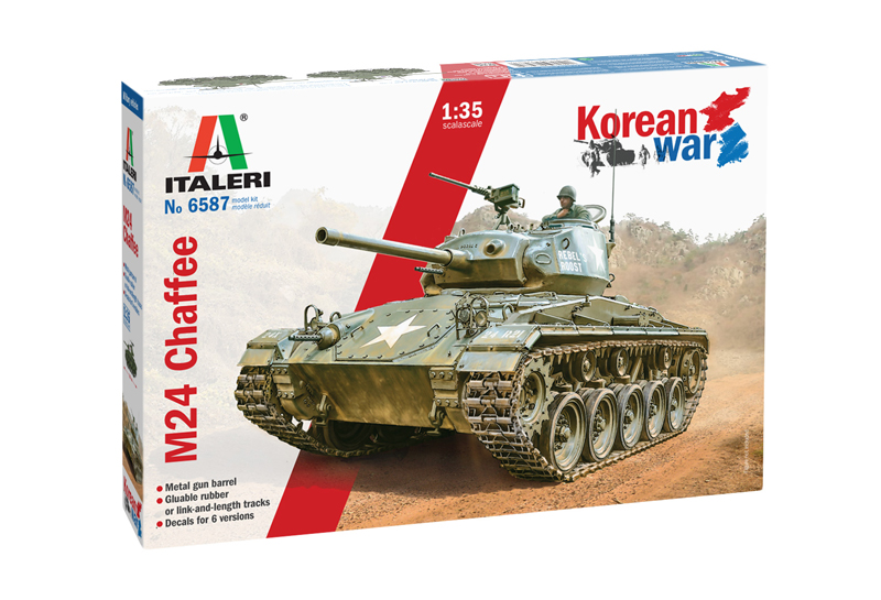 6587  техника и вооружение  M24 Chaffee Korean War  (1:35)