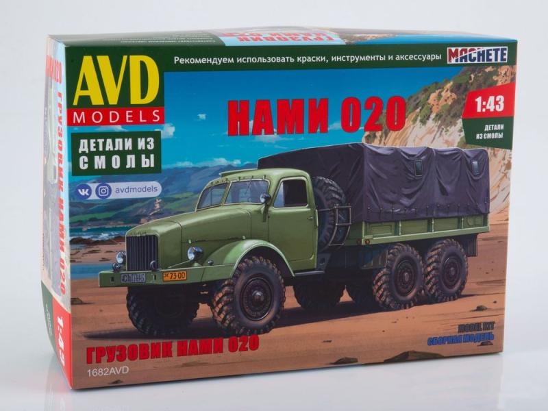1682AVD  автомобили и мотоциклы  НАМИ 020  (1:43)