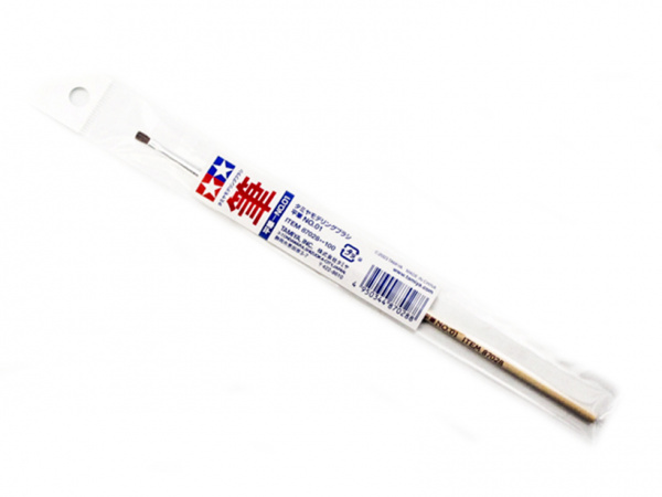 87028  кисти  Плоская кисть широкая. Конский волос. Длина: 196 мм. Ширина кисти: 4 мм. 