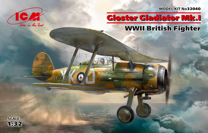32040  авиация  Gloster Gladiator Mk.I  (1:32)