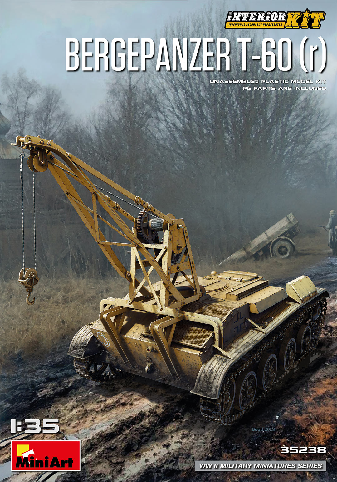 35238  техника и вооружение  БРЭМ BERGEPANZER T-60 ( r ) INTERIOR KIT  (1:35)