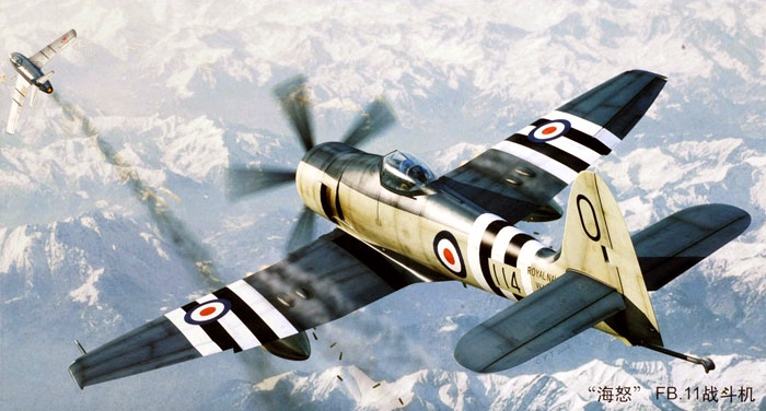 01631  авиация  Hawker Sea Fury FB.11  (1:72)
