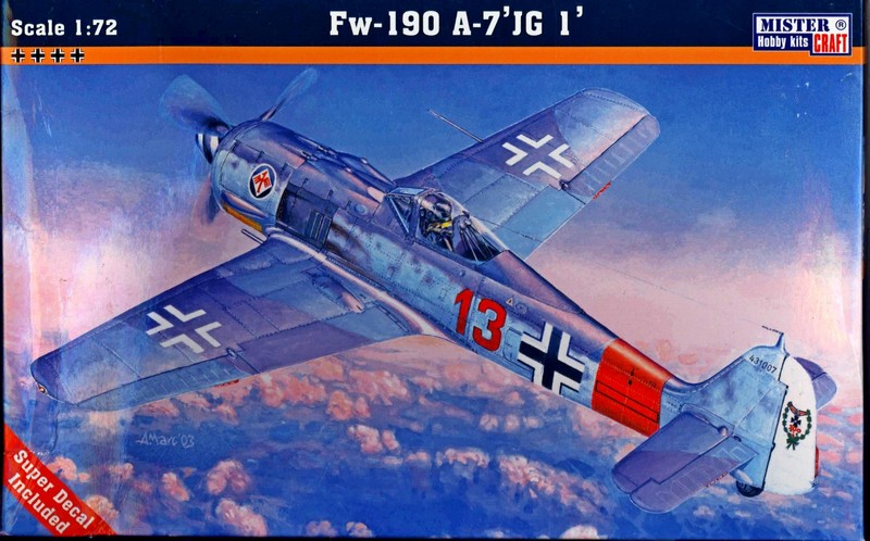 C-04  авиация  Fw-190A-7 JG-1 (1:72)