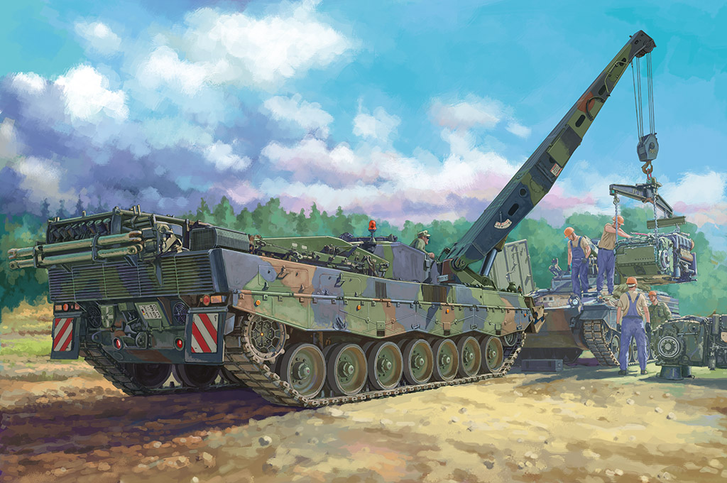 84565  техника и вооружение  Bergepanzer BPz3 "Buffalo" AR  (1:35)